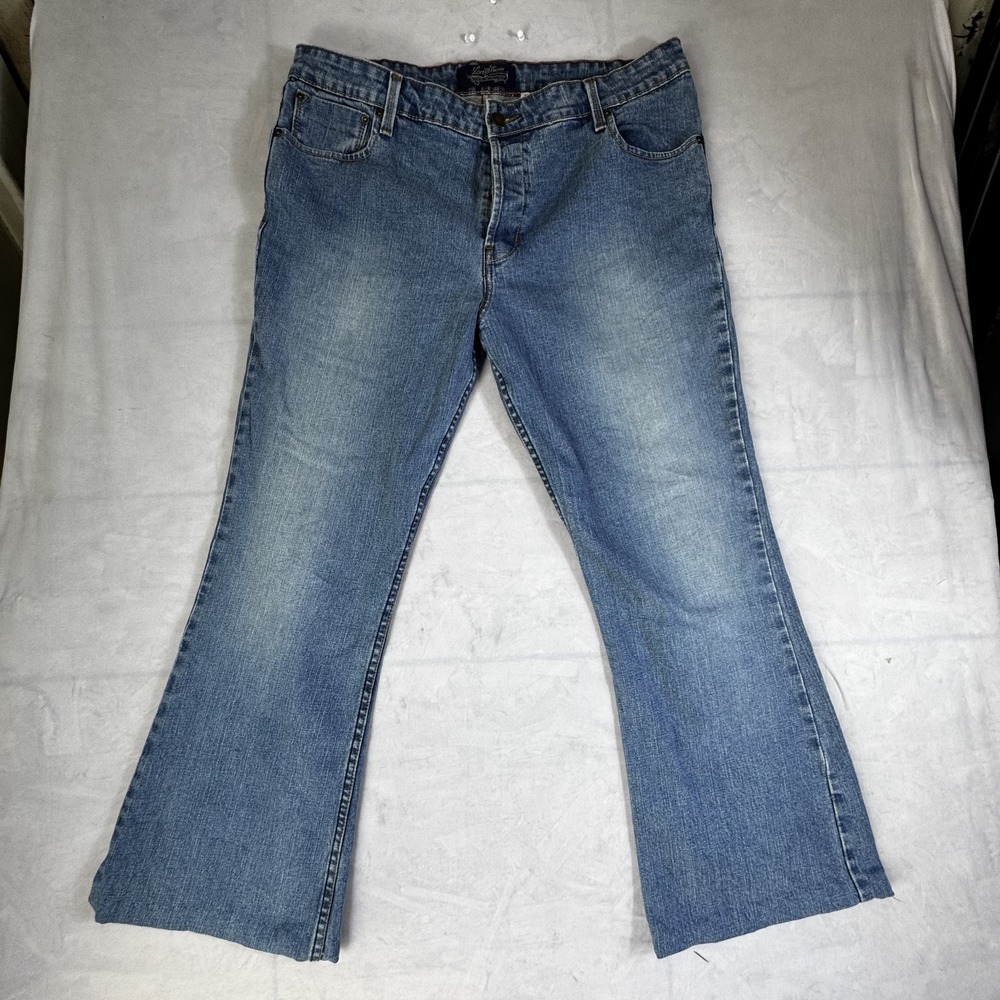 Levi's Womens‎ Low Rise Flare Leg Jeans Blue Stretch Denim Comfort Juniors 17